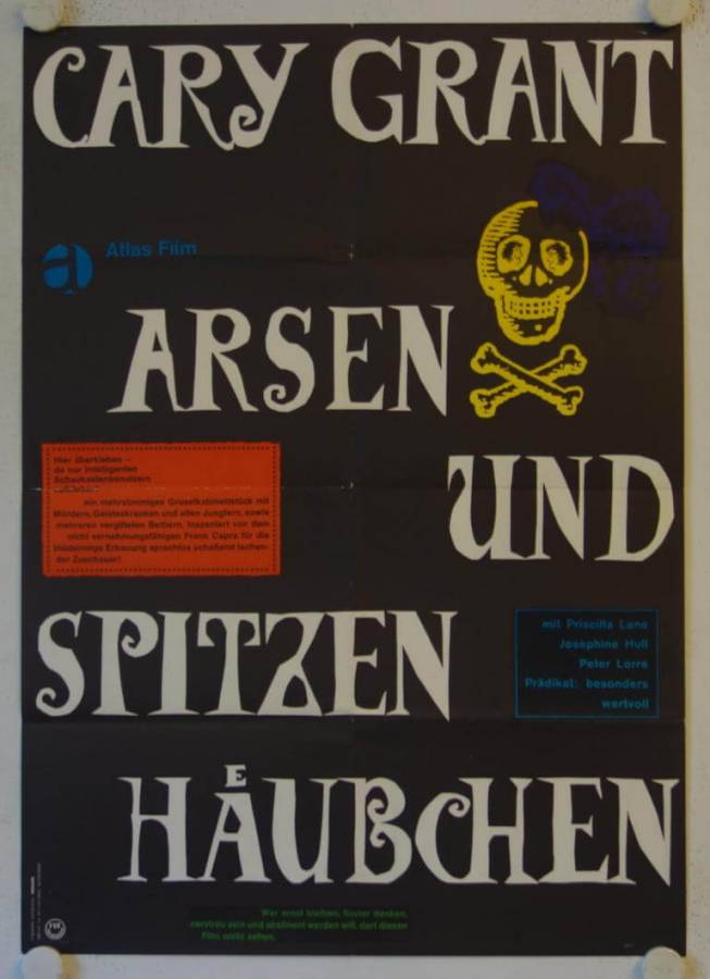 Arsen und Spitzenhäubchen originales deutsches Filmplakat (R60s)